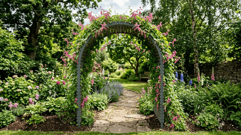 giàn hoa gỗ nhựa