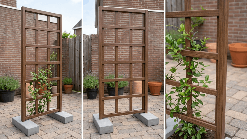 giàn hoa gỗ nhựa