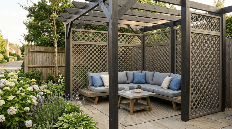 giàn hoa gỗ nhựa