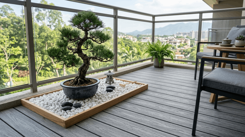 Sàn gỗ nhựa ban công